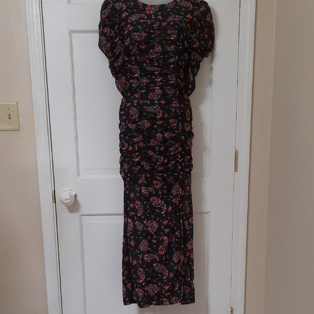 Floral Black Maxi Dress